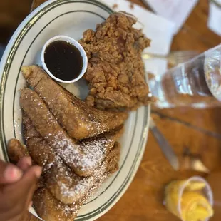 Crispy Fried Chicken w French toast
