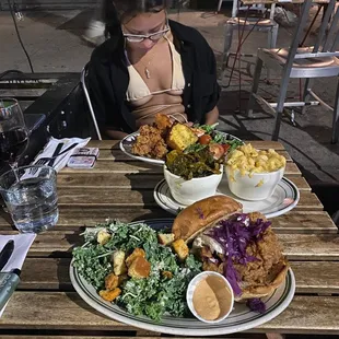 The Best Chicken Sandwich, Kale Caesar Salad Mac and Cheese Collard Greens