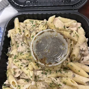 Jerk Chicken Alfredo Pasta