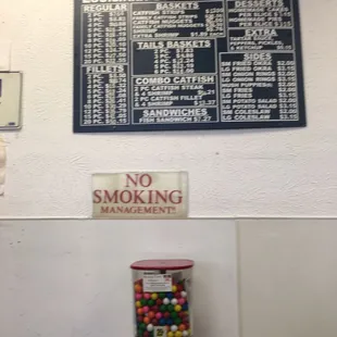 Menu but I'm not sure the prices are right since I always get a dollar added on my tab.