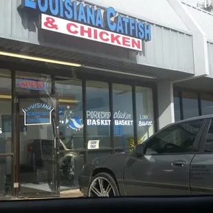 In a shell gas station