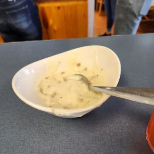 The wasted sausage gravy they made me pay $4 for