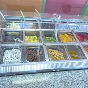 Tons of different toppings ;)~