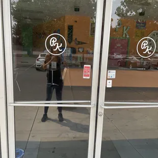 outside