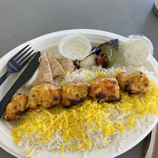 Chicken Kabob Plate