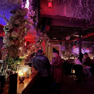 people sitting at the bar