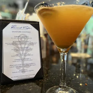 Turmeric martini