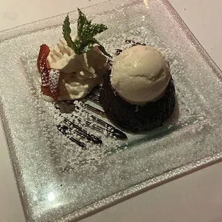 Peacock Chocolate Volcano