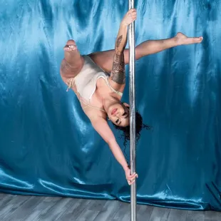Miranda Martinez, certified pole instructor.