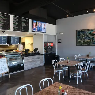 the interior of the restaurant