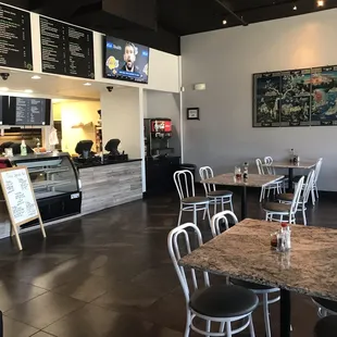 the interior of the restaurant