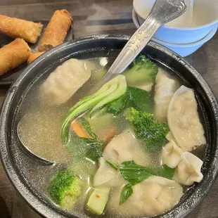 Wonton Soup - it&apos;s HUGE and can easily be shared with 4 people
