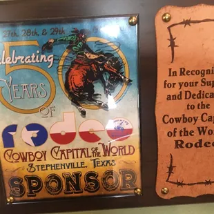 Rodeo Sponser