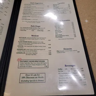 sushi and sashimi, menu