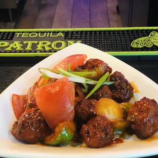 Chicken Meatballs Chilli