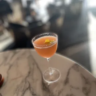 Strawberry Daiquiri Deluxe - Owney's &amp; Flor de Caña Rums, Citrus + Almond + Strawberry ($20)