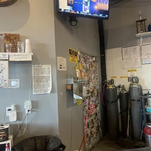 Visiting taps and one of many tv's