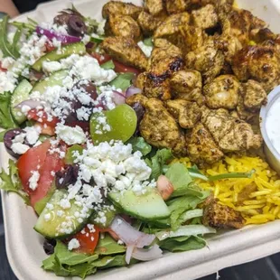 #2 with souvlaki chicken