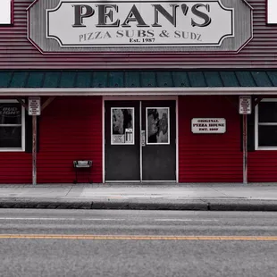 the front of a restaurant