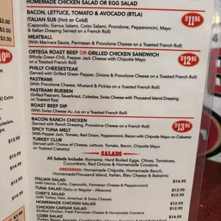 menu, sushi and sashimi