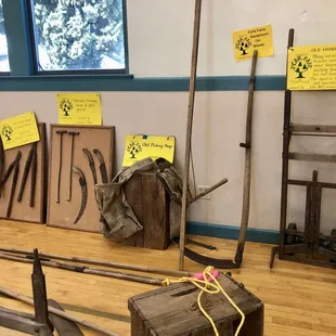 Old farm tools exhibit