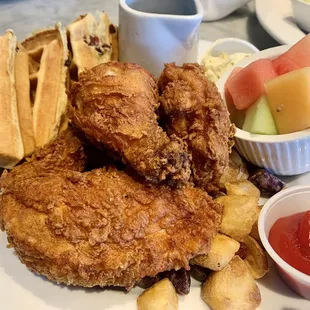 Brunch Southern Fried Chicken and Waffles Brunch