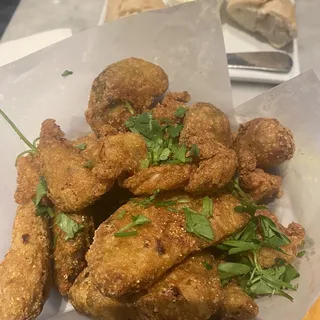 Fried Prawn and Avocado Dinner
