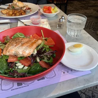 Pan Seared Salmon Salad Brunch