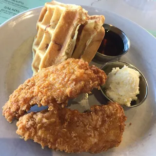 Petite Chicken and Waffles Dinner