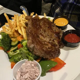 Grilled Premium Choice Stockyard Rib Eye Dinner