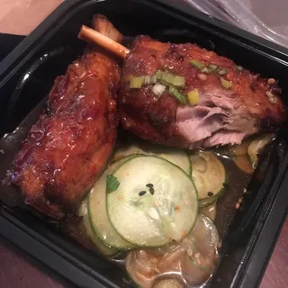 Asian BBQ Mini Pork Shanks Lunch
