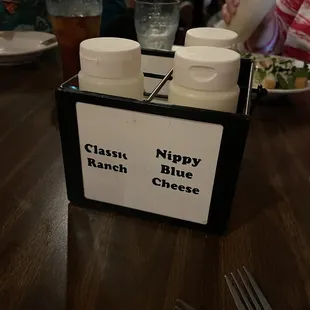 Salad dressing array