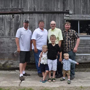 Four generations of Pearce's.