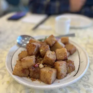 XO pan fried turnip cake