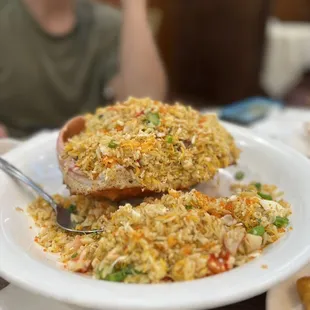 King crab 3 way - fried rice