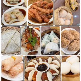 a variety of chinese food