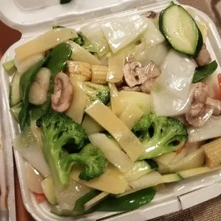 Veggie plate! This was my jam! Loved it! Steaming hot!