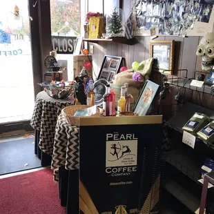 display of items in store