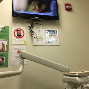 New changes in the year! Children shows to comfort your child while getting their teeth cleaned! Way to go PFDC!