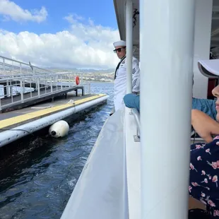 Landing at the USS Arizona Memorial