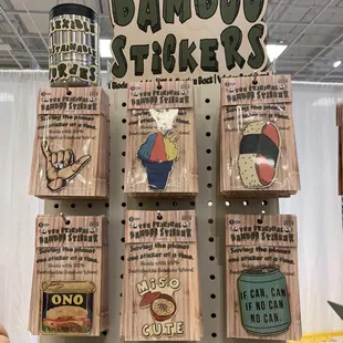 How cool are these bamboo stickers!!