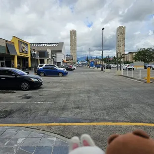 It's a very long strip mall...