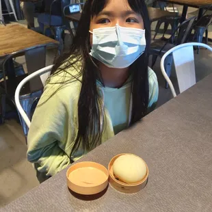 She got her lucky bao "Gong xi fa cai", "Gong hei fat choy"