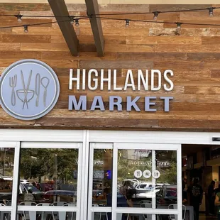 the front of the store