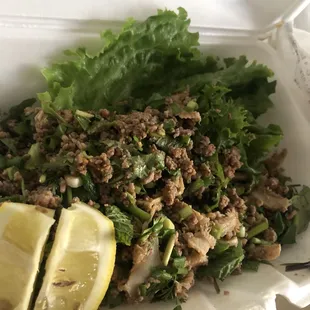 Beef laap. Very delicious