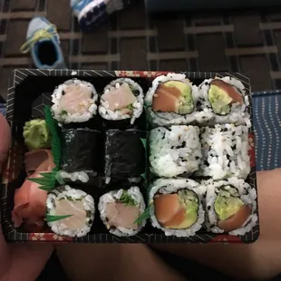 Alaska &amp; yellowtail rolls