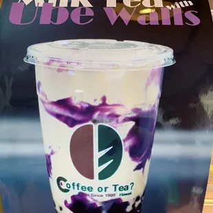Ube milk Tea