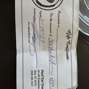 When was the last time you bought a gift for someone and got a certificate instead of a card?