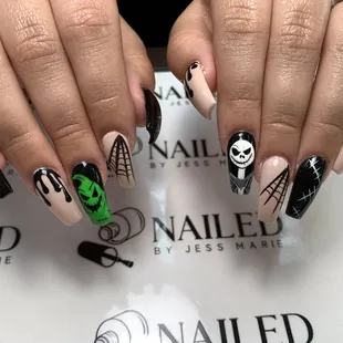 Disneyland Halloween Nails by Jessica
