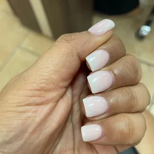Ombré pink to white